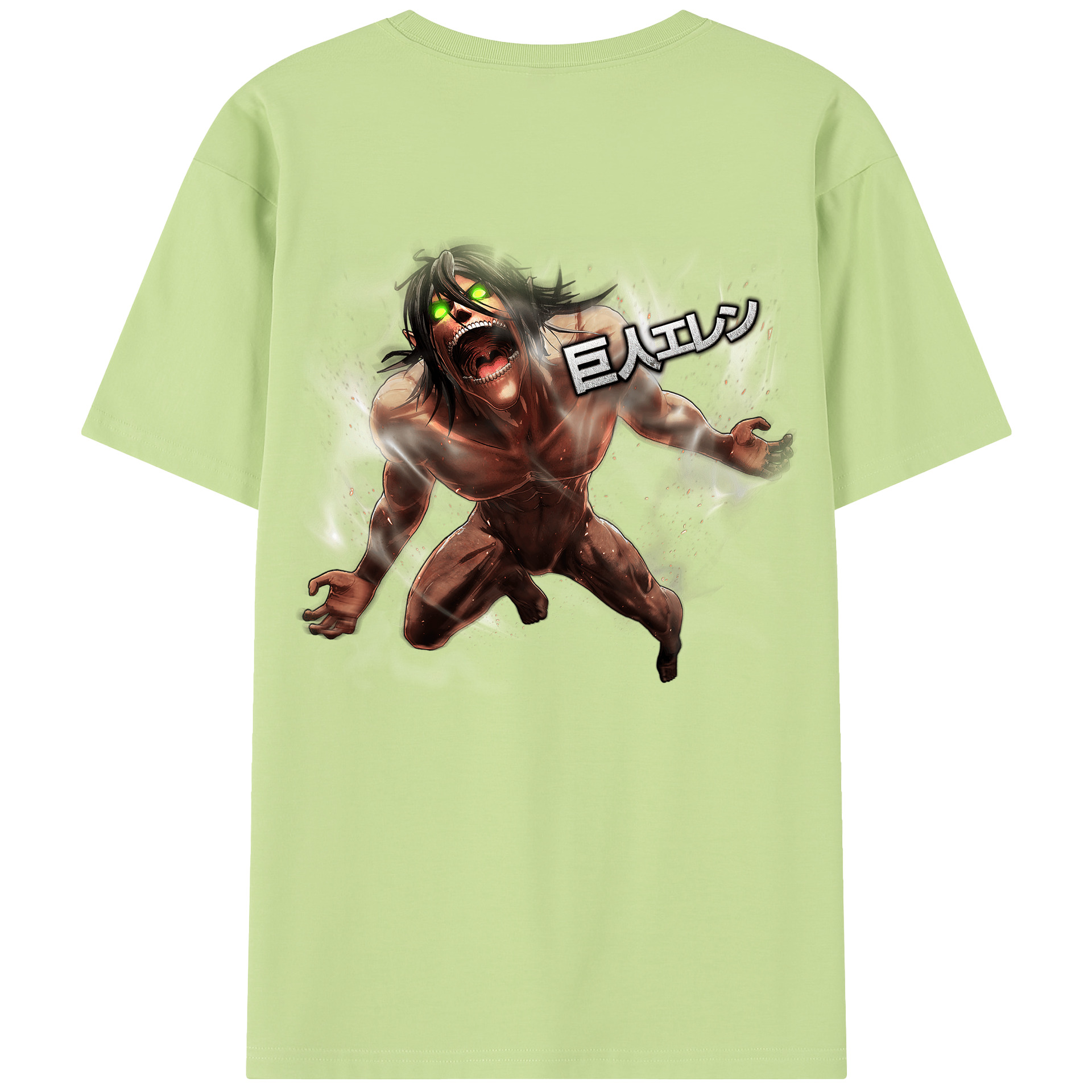 （画像用） 進撃の巨人 Attack on Titan 綿100％半袖Tシャツ（背面プリント）